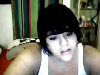 EMO Cute Chubby Teen Goth Girl On Cam!